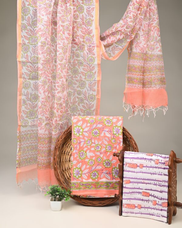 Cotton Suit with Kota Doria Dupatta