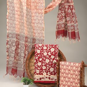 Cotton Suit with Kota Doria Dupatta