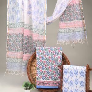 Cotton Suit with Kota Doria Dupatta