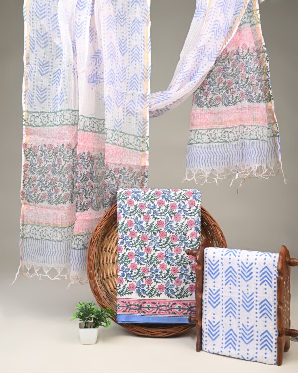 Cotton Suit with Kota Doria Dupatta