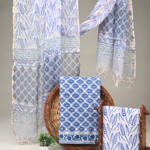 Cotton Suit with Kota Doria Dupatta