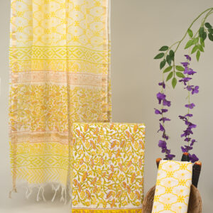 Cotton Suit with Chanderi Dupatta