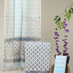 Cotton Suit with Chanderi Dupatta