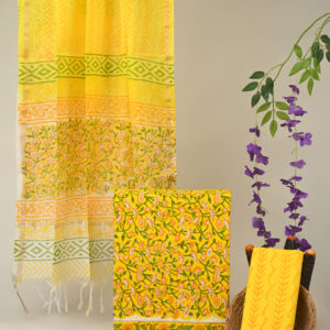 Cotton Suit with Chanderi Dupatta