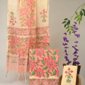 Cotton Suit with Chanderi Dupatta