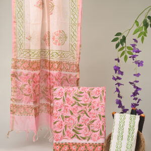 Cotton Suit with Chanderi Dupatta