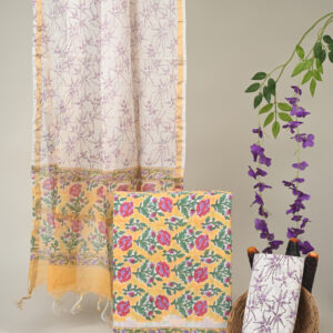 Cotton Suit with Chanderi Dupatta