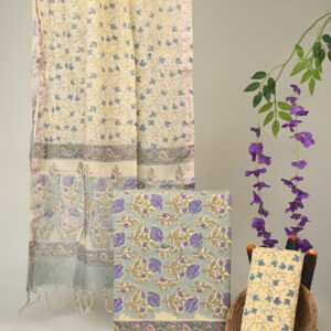 Cotton Suit with Chanderi Dupatta
