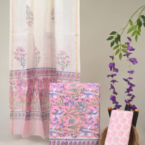 Cotton Suit with Chanderi Dupatta