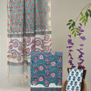 Cotton Suit with Chanderi Dupatta