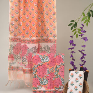 Cotton Suit with Chanderi Dupatta