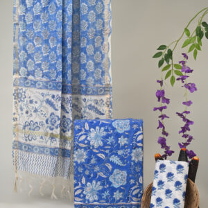 Cotton Suit with Chanderi Dupatta