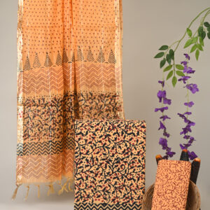 Cotton Suit with Chanderi Dupatta