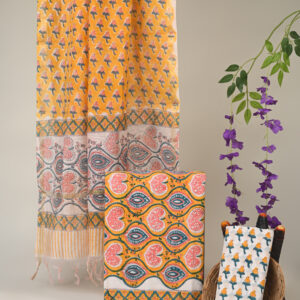 Cotton Suit with Chanderi Dupatta