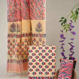 Cotton Suit with Chanderi Dupatta