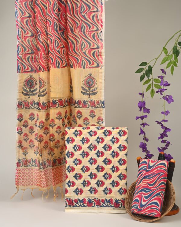 Cotton Suit with Chanderi Dupatta