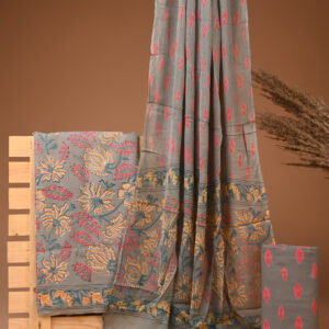 Cotton Suit with Chiffon Dupatta