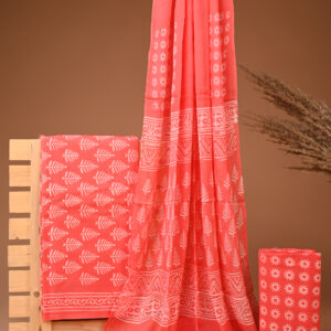 Cotton Suit with Chiffon Dupatta