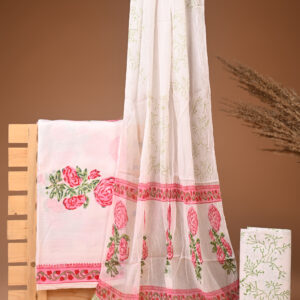 Cotton Suit with Chiffon Dupatta