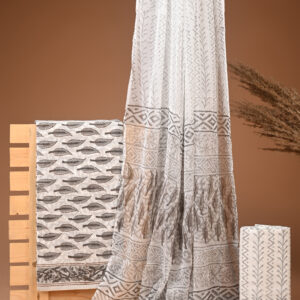 Cotton Suit with Chiffon Dupatta