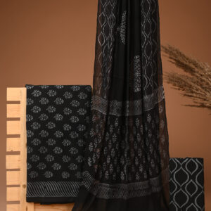 Cotton Suit with Chiffon Dupatta