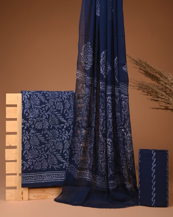 Cotton Suit with Chiffon Dupatta