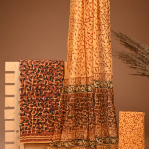 Cotton Suit with Chiffon Dupatta