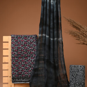 Cotton Suit with Chiffon Dupatta