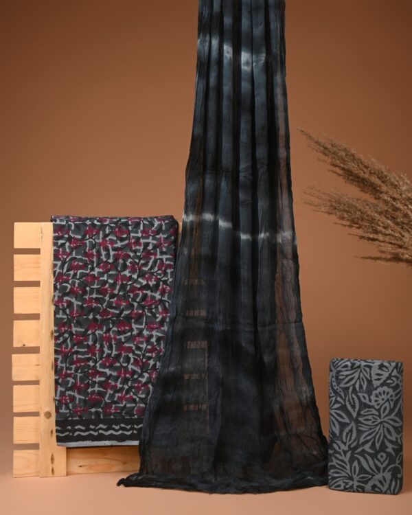 Cotton Suit with Chiffon Dupatta