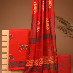 Cotton Suit with Chiffon Dupatta