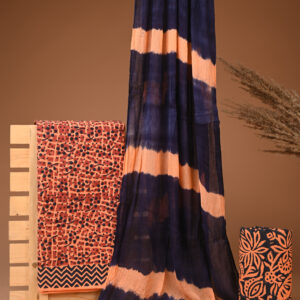 Cotton Suit with Chiffon Dupatta