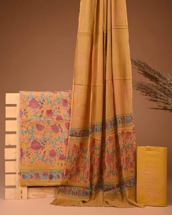 Cotton Suit with Chiffon Dupatta