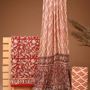 Cotton Suit with Chiffon Dupatta