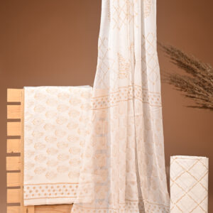 Cotton Suit with Chiffon Dupatta